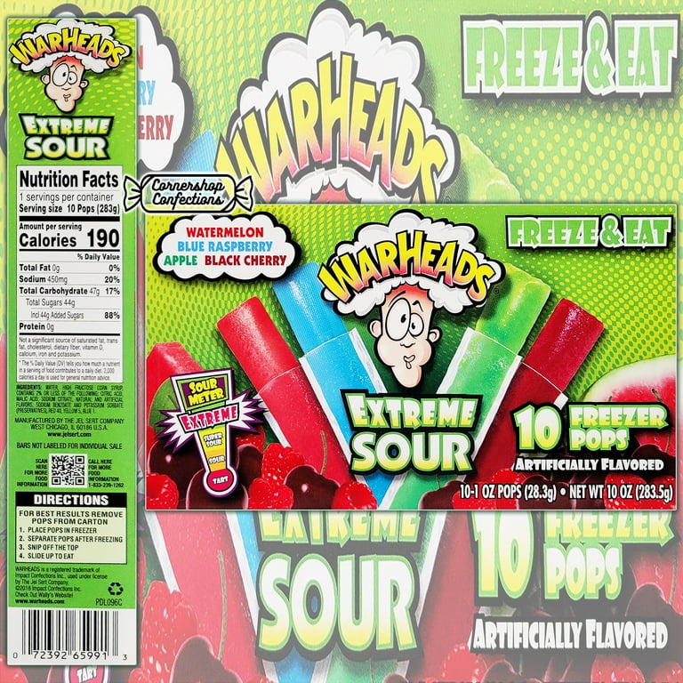 Cornershop Confections Freezer Pops Variety Pack, 60 Count