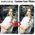 thumbnail image 2 of Funda de teléfono de vidrio personalizada personalizada para iPhone 16 15 14 13 Plus 12 11 Pro XS MAX XR Funda con diseño personalizado Imagen Nombre Foto, 2 of 5