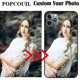 thumbnail image 2 of Funda de teléfono de vidrio personalizada personalizada para iPhone 16 15 14 13 Plus 12 11 Pro XS MAX XR Funda con diseño personalizado Imagen Nombre Foto, 2 of 5
