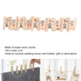 thumbnail image 3 of 100Pcs Mini Wooden Clothes Pegs for Washing Line Exquisite Workmanship Small Pegs Wood Craft Clips for Hanging Photos,Arts and Craft Gifts Home Decorations, 3 of 9