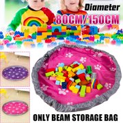 Kids Play Mat, Toy Storage Bag Portable Drawstring Quick Organizer Foldable Toy Storage Pouch Waterproof Travel Mat Outdoor Beach Blanket--2 Sizes