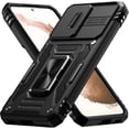 thumbnail image 1 of GHSDFBB for Samsung S22 Case,Multi-Functional Ultra Slim Samsung S22 Case with Sliding Camera Cover & Magnetic Kickstand Shockproof Protective Phone Case for Samsung Galaxy S22 5G(2022),Black, 1 of 7