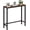 Wood-grained Brown, variant on Narrow Console Table, 29.5" Small Entryway Table, Thin Hallway Tables, Slim Sofa Side Tables for Hallway, Living Room, Bedroom, Foyer, Dark Slate Grey