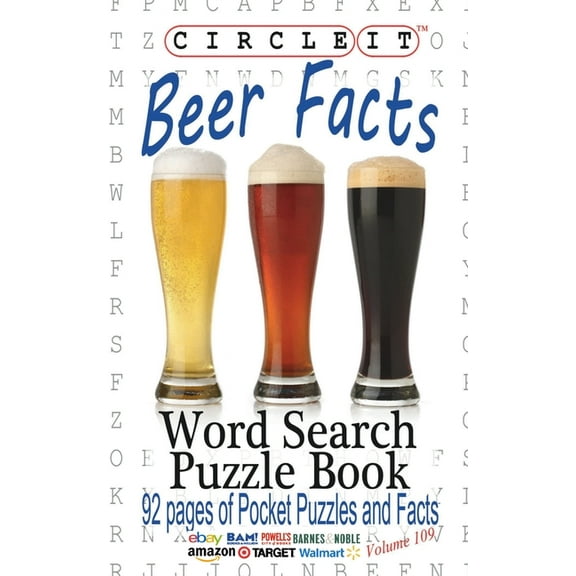 Circle It, Beer Facts, Word Search, Puzzle Book