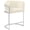 Cream, variant on Best Quality Furniture Single Barstool in Cream Teddy Fabric and Chrome Base