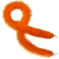 Orange Marabou Feather Boas - 2 Yards DIY Craft Sewing Trim Faux Feather Boa Topboutique Craft Feathers Scarf for Home Wedding Party Decoration