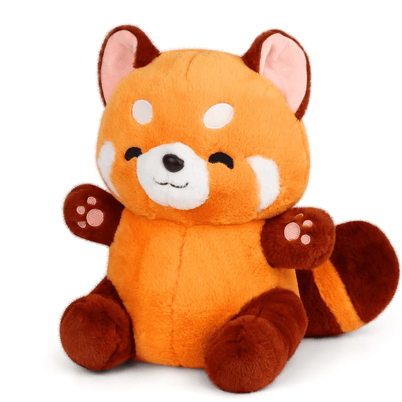 Red Panda Plush Toy For Decoration, Super Soft Material Vacuum Sealed, Comfortable 25cm Travel Companion, Fluffy Filling Suitable For All Ages