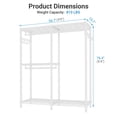 thumbnail image 5 of VIPEK V4 Garment Rack Bedroom Armoires Compact Freestanding Closet Storage Organizer, Portable Wardrobe Closet Heavy Duty Clothes Rack Metal Clothing Rack, Black, 5 of 9