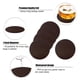 thumbnail image 3 of Posavasos de cuero con protección contra derrames para escritorio, posavasos de cuero duraderos y antideslizantes, aptos para uso común., 3 of 5