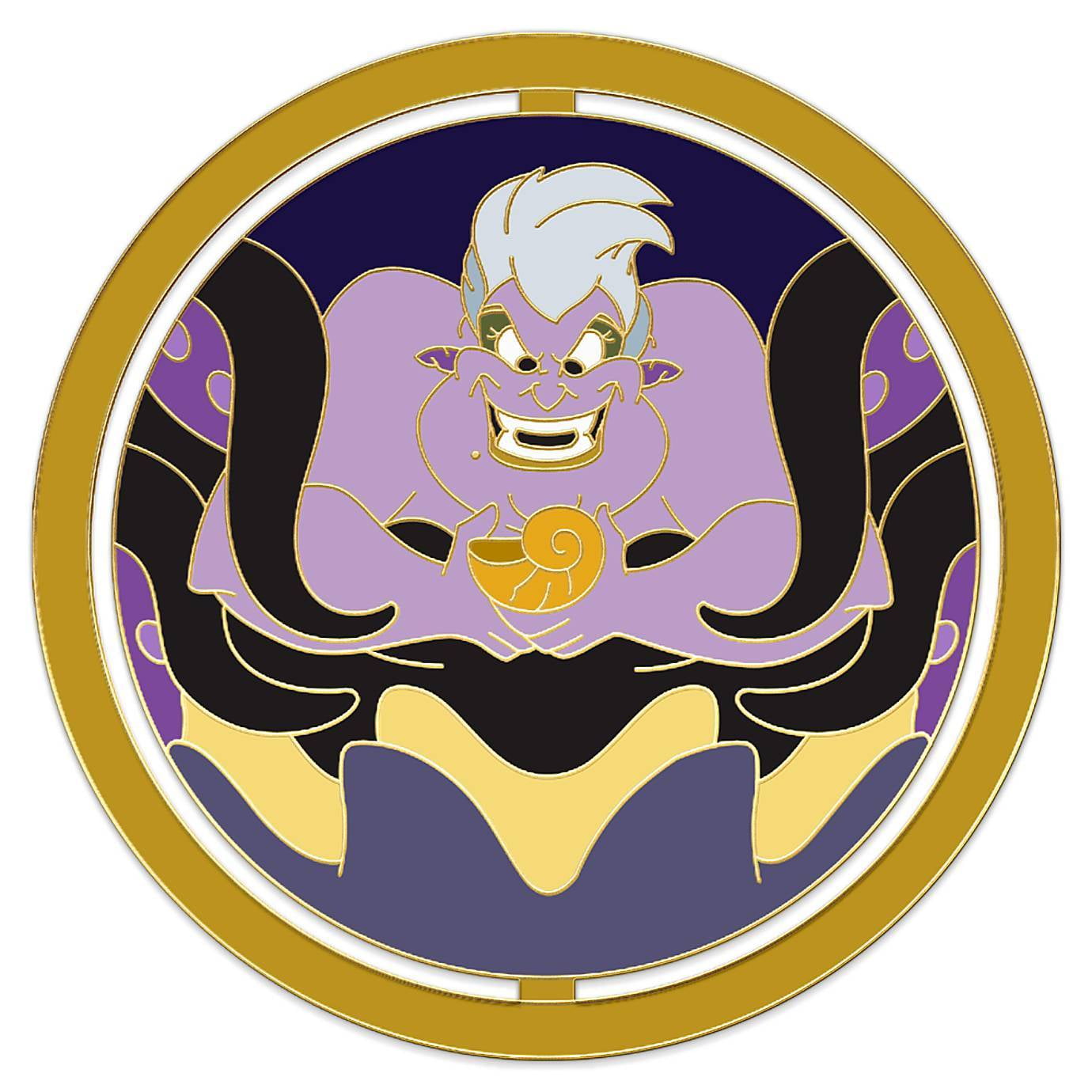 2020 Disney Booster Pin Neon Accents Villains Ursula from The Little Mermaid 