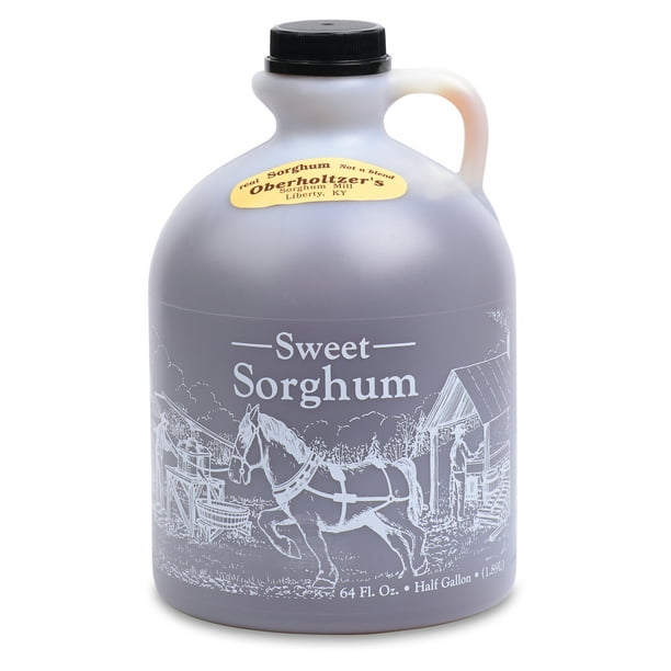 Oberholtzer's Pure Kentucky Sorghum 64 Fluid Ounces (1/2 Gallon Jug ...
