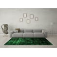 thumbnail image 3 of Ahgly Company Machine Washable Indoor Rectangle Abstract Green Modern Area Rugs, 2' x 4', 3 of 4