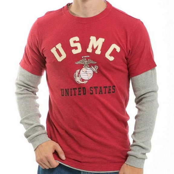 S17-MAR-CAR-05 Highlight Tee, Marines, Cardinal, 2X