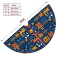 thumbnail image 3 of Yiaed Funny Steam Train Print Christmas Tree Skirt , Tree SkirtsTree Mat for Christmas Winter Holiday Indoor Decorations-48", 3 of 7