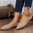 thumbnail image 5 of Sngxgn Women's Ballet Flat Classic Walking Shoes Casual Ladies Flat Shoes(Khaki,42), 5 of 8