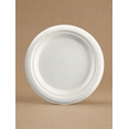 thumbnail image 2 of 9'' Plaque de Fibre de Canne à Sucre (blanc) (100% Compostable et Recyclable) 500 Unité/Pack, 2 of 4