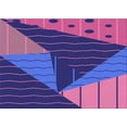 thumbnail image 1 of Ahgly Company Machine Washable Indoor Rectangle Transitional Bright Purple Area Rugs, 2' x 3', 1 of 7