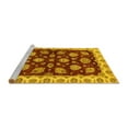 thumbnail image 2 of Ahgly Company Machine Washable Indoor Rectangle Oriental Yellow Traditional Area Rugs, 8' x 10', 2 of 4