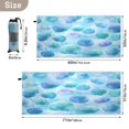 thumbnail image 4 of Quick-Dry Beach Towel 71x31in with Storage Bag, Sand Free Microfiber Towel for Travel, Swimming, Camping Watercolor Seashells Pattern, 4 of 9