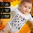 thumbnail image 3 of Halloween Dalmatian Puppy Costume Soft Baby One Piece White 0-3 M, 3 of 6