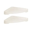 thumbnail image 2 of Bathroom Corner Shelf Storage Rack, No-Drill Peel and Stick Adhesive Triangular Caddy for Shower, White Plastic, 1-Piece, Waterproof, Draining Design, 2 of 6