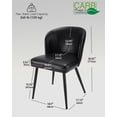 thumbnail image 6 of Sailvan Dining Chairs Set of 6, Modern PU Leather Upholstered Kitchen Chairs for Dining Room & Living Room with High Back, Easy Maintaince, Black, 6 of 9