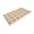 thumbnail image 3 of Beige Taupe Cream Trellis 5X8 Hand-Tufted Modern Rug, 3 of 11