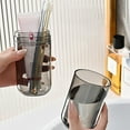 thumbnail image 2 of Transparent Toothpaste Toothbrush Holder Travel Bathroom Organizer Portable Wash Cup Storage Box Plastic Brush Holder Mouthwash, 2 of 10