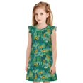 thumbnail image 1 of Fotbe Jungle Leopard Vestido de Dormir para Niñas de 3 a 10 Años, Mangas Cortas, Estilo Princesa, Pijama Camisón con Mangas Voladas-Medium, 1 of 6