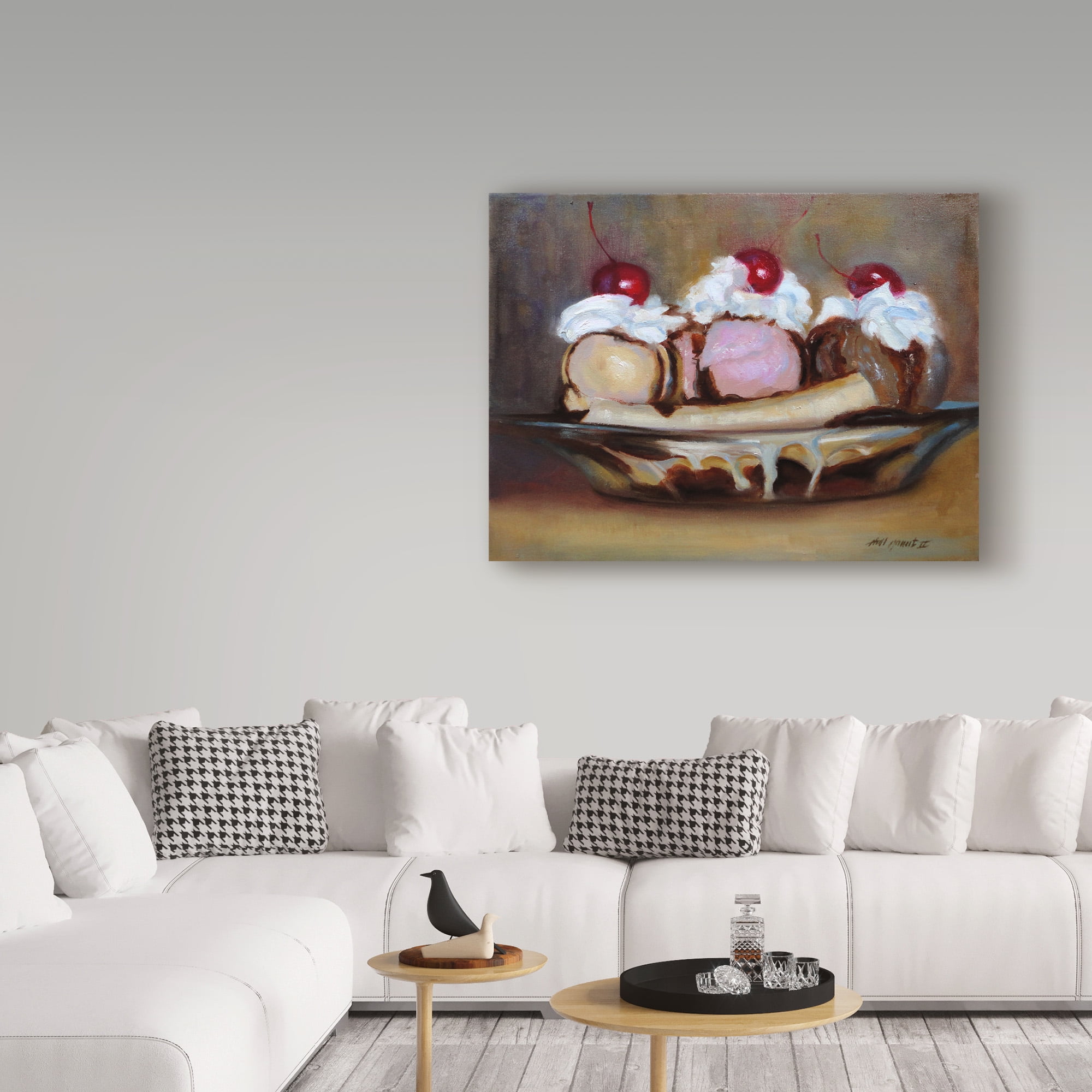 Trademark Fine Art 'Banana Split' Canvas Art by Hall Groat Ii