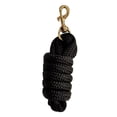 thumbnail image 2 of Cuerda de guía para caballos, enganche rápido para cabezada, rienda de entrenamiento, paseo, exhibición, correa resistente negro, 2 of 9