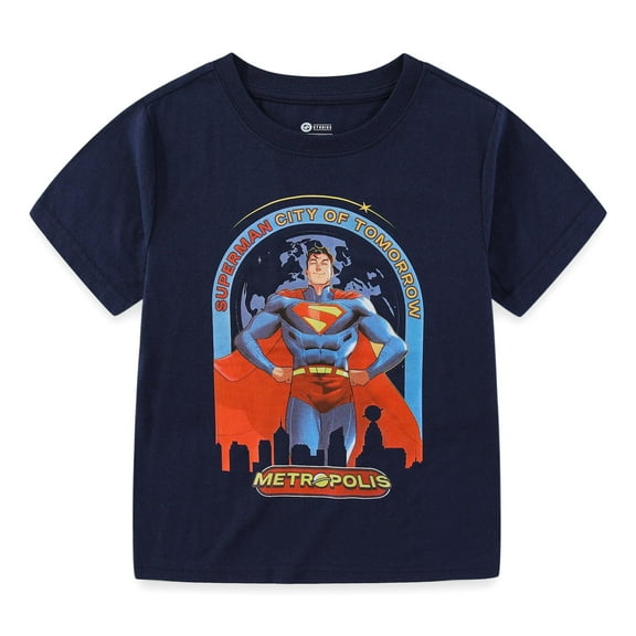 WARNER BROS Superman Short Sleeve T-Shirt (Boys), Sizes 4-12