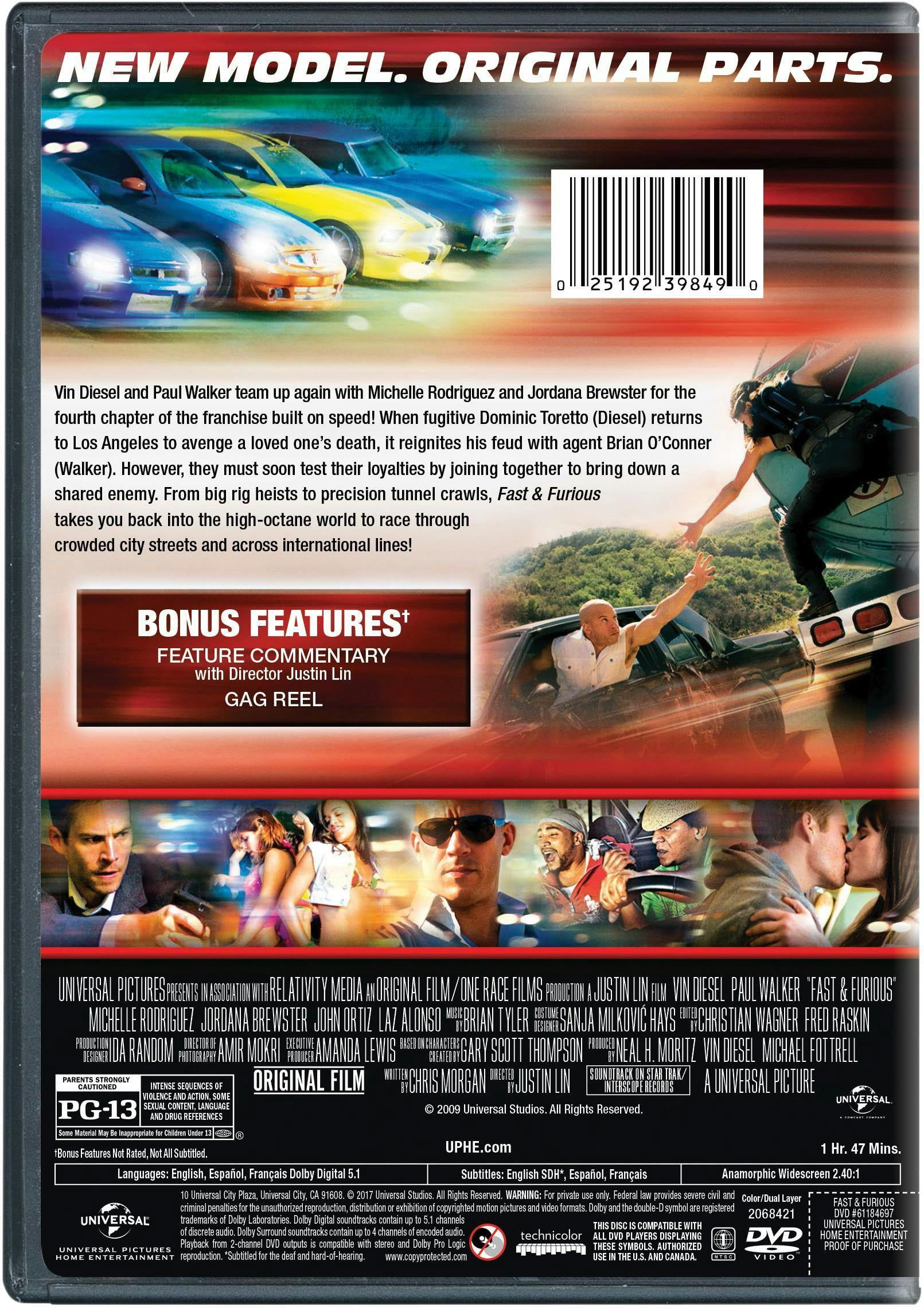 Fast & Furious (2009) (DVD), Action, Universal