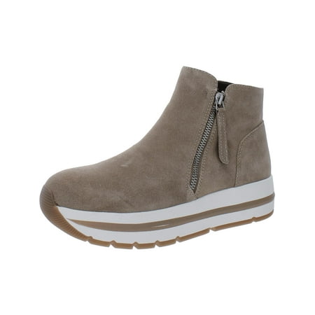 

Steve Madden Womens Glided Leather Flatform Ankle Boots