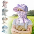 thumbnail image 4 of Chapeau de Soleil, Chapeau de Pêche pour Amateurs de Plein Air avec Visage pour Adulte, Chapeau Frais pour Temps Chaud, Cyclisme, Randonnée, Chapeau de Soleil (Violet), 4 of 4