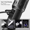 thumbnail image 4 of Super Bright Torch, USB Rechargable Waterproof 3000lm Zoomable Flashlight Battery Powered 5 Working Modes  for Dog Walking, 4 of 8