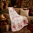 thumbnail image 3 of Inspirational Thanks, Cozy Typography Art Scene, Warm Flannel Blanket for Living Room and Reading Nook with Detailed Artwork, Art Lovers Thank You Gift, Artistic Home Decor, 3 of 9