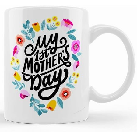 

My First Mother s Day Mug 1st Mother s Day Mug Gifts For Her mom And Baby Mug Ceramic Novelty Coffee Mug Tea Cup Gift Present For Birthday Christmas Thanksgiving Festival 11oz Or
