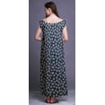 thumbnail image 4 of Bimba Robe Longue Maxi Imprimée pour Femmes en Rayonne, Vêtement de Nuit à Manches Courtes, 4 of 4