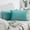 Pom Pom-Turquoise, variant on Phantoscope Christmas Decorative Throw Pillow Set, Faux Fur Series Covers, 12" x 20", Dark Purple, 2 Pack