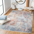 thumbnail image 2 of SAFAVIEH Vintage Persian Orville Abstract Polyester Area Rug, Blue/Rust, 5' x 7'6", 2 of 8