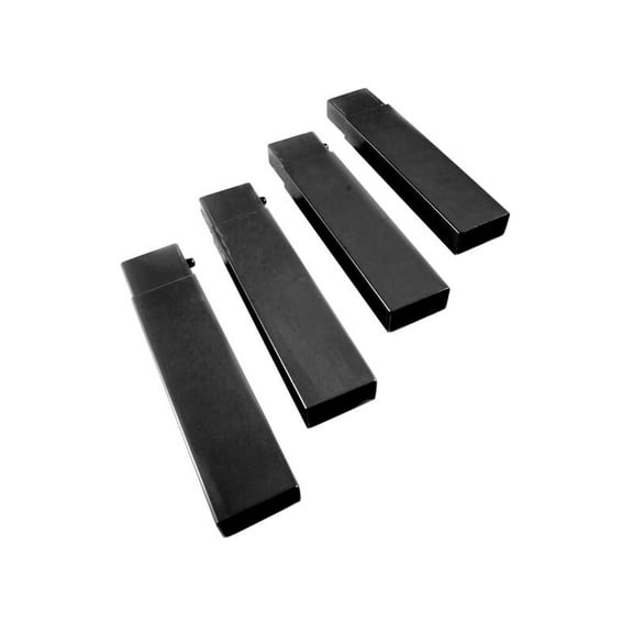 Disc-O-Bed Leg Extension Set; Black