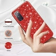 thumbnail image 2 of Phone Case for Samsung Galaxy S20 FE Case Glitter Sparkle Gold, Samsung S20 FE 5g Case Silicone Anti-Fingerprint Glamorous Bling Shiny Cover Thin (Red), 2 of 7