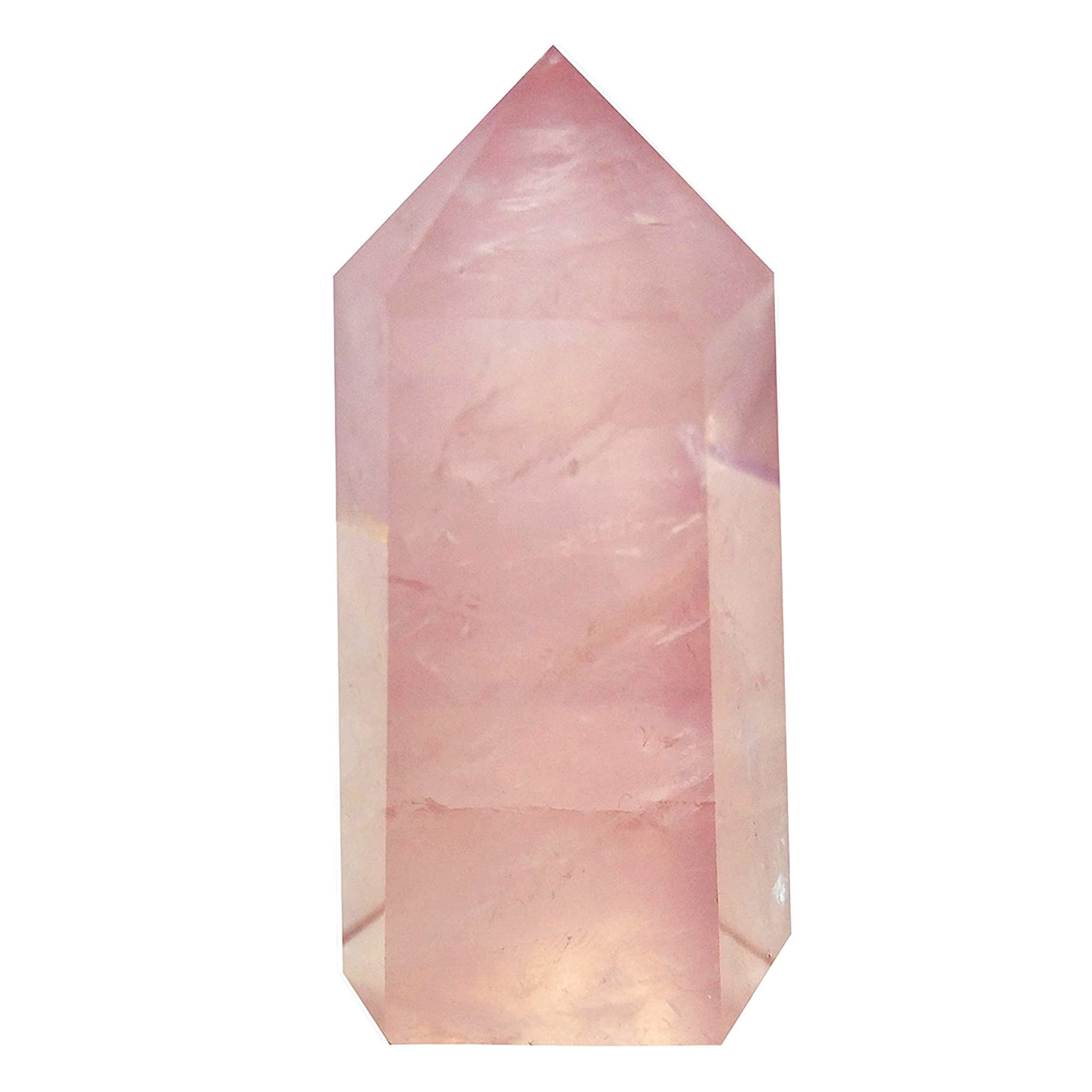 1PC Rose Red Natural Quartz Crystal Stones Point Healing Treatment Stone Decor`` 