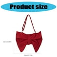 thumbnail image 5 of Fashion Bows Underarm Bag Nylon Ruched Armpit Purse Crossbody Shoulder Bags, 5 of 21
