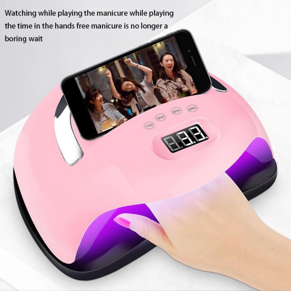 168W Gel Nail Lamp LED UV Nail Dryer for Gel Polish Curing with 4 Time