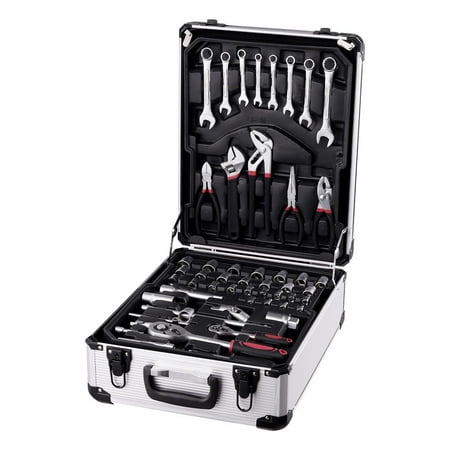 

WZTO Trolley Tool Box Repair Tool Kit with Trolley Case Complete Tool Box Set Household Tool Set Aluminum Trolley Case Tool Set Hand Tool Set Trolley Portable excitement