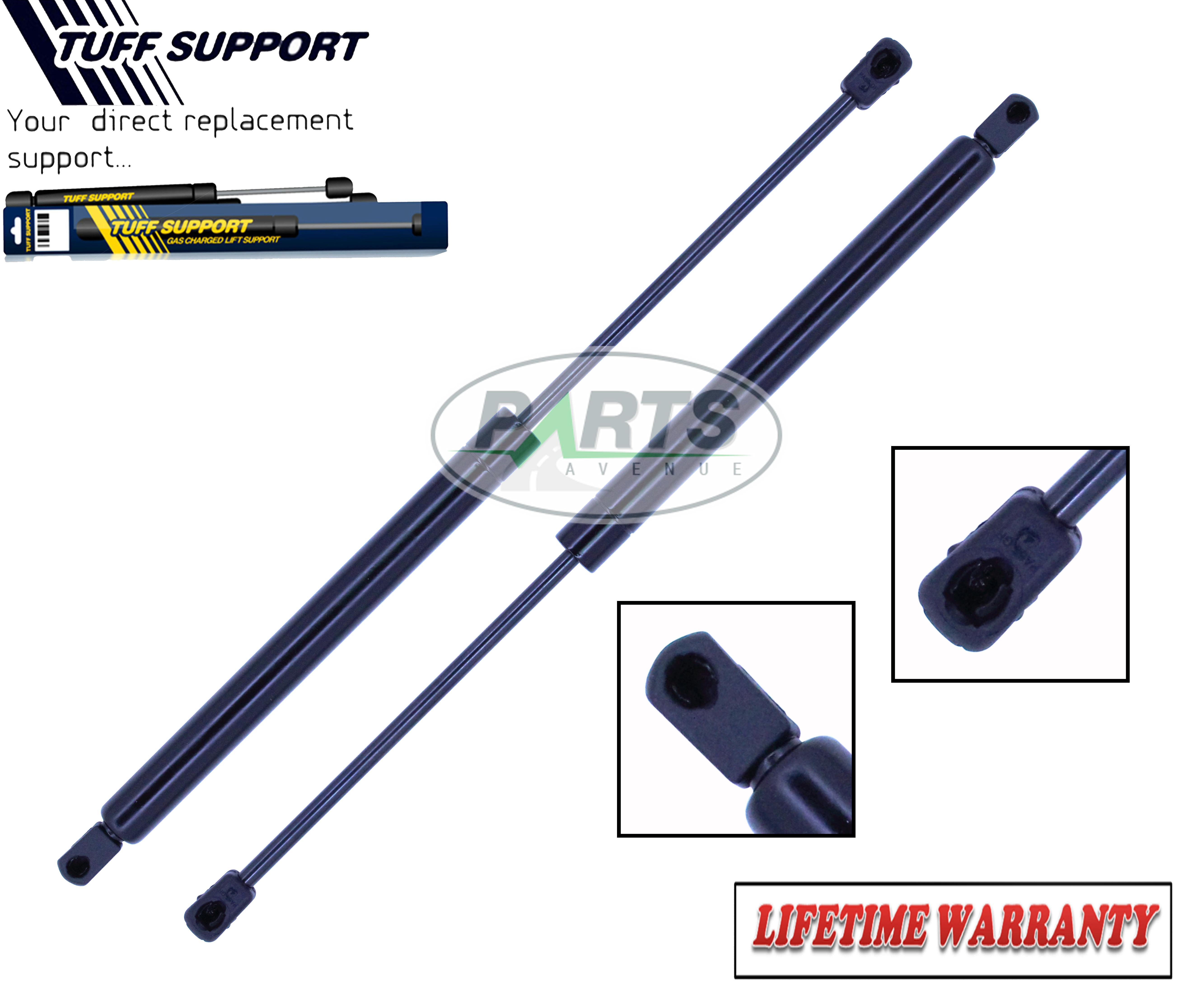 2 Pieces (SET) Tuff Support Rear Gate Lift Supports 1986 To 1995 Mercury Sable / 1986 To 1995