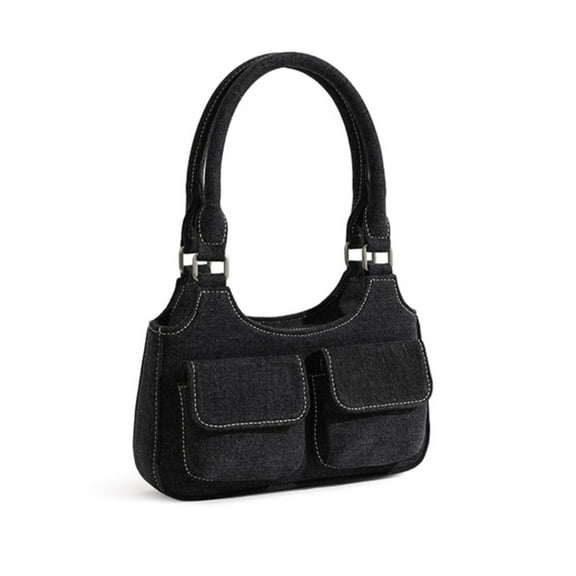 SIEYIO Shoulder Bag Lady Purse Multi-pocket Trendy Handbag Large Capacity Underarm Bag