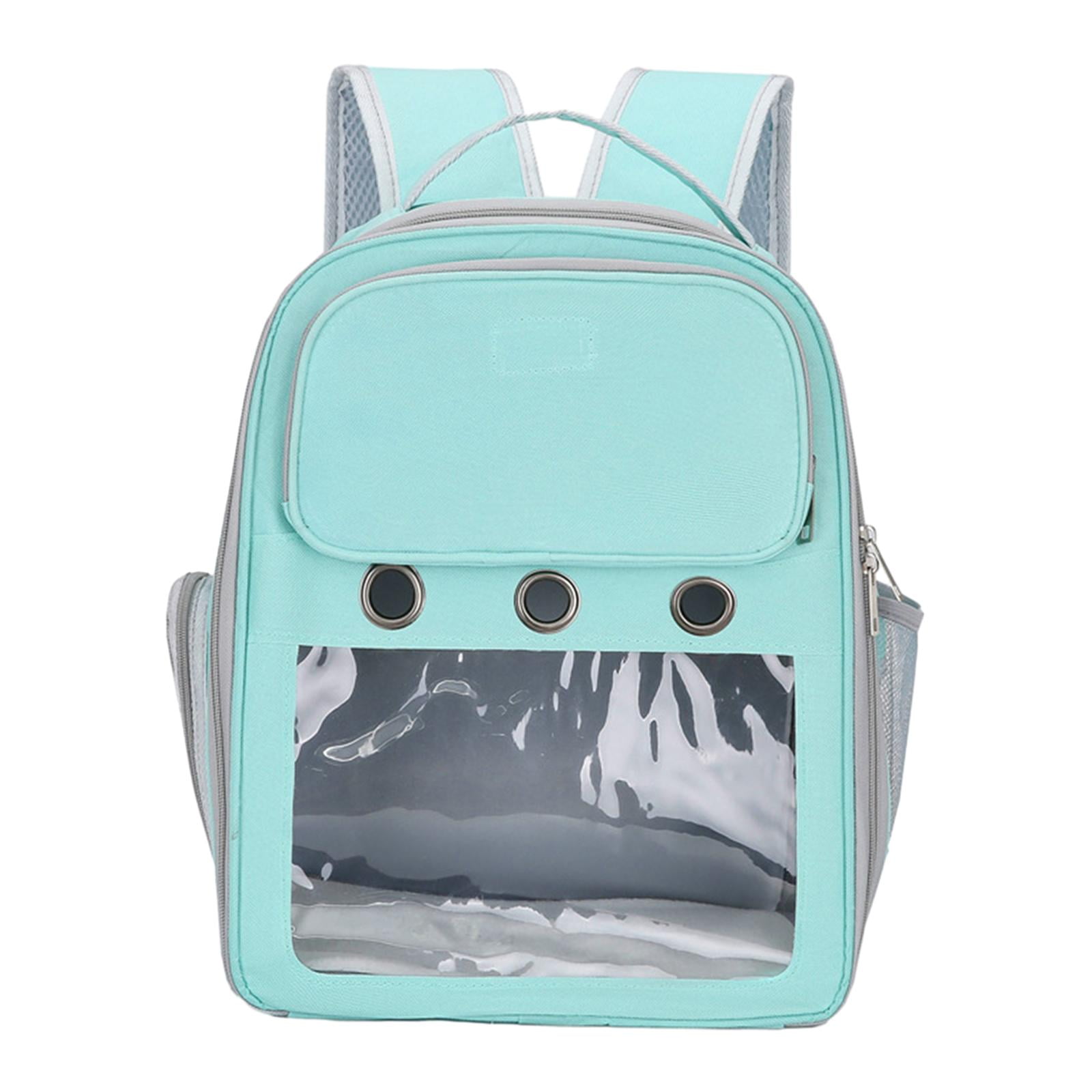 Cat Backpack Carrier Pet Hiking Backpack for Small Medium Dogs Cats Oxford Cloth Clear Window Carrying Bag for Camping